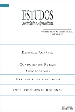 					Ver Vol. 27 Núm. 3: Estudos Sociedade e Agricultura (febrero a mayo 2020)
				