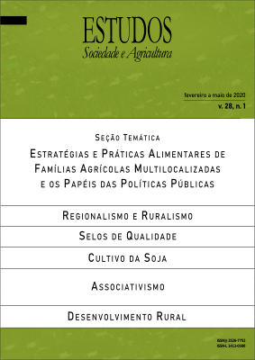 					View Vol. 28 No. 1: Estudos Sociedade e Agricultura (February to May 2020)
				